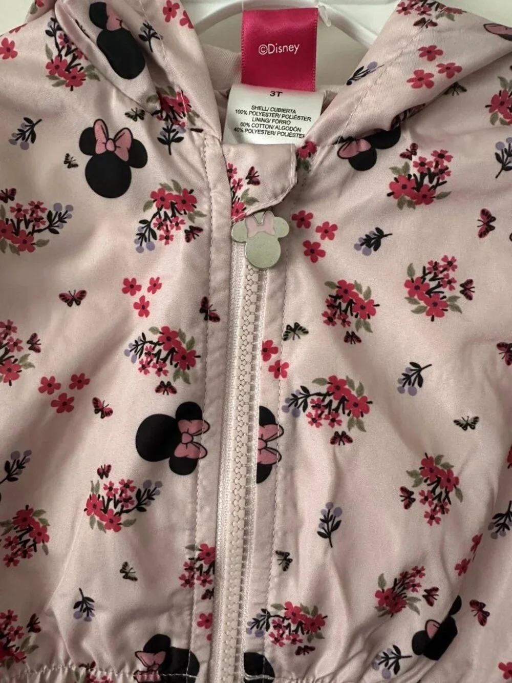 Disney Jr. Minnie Mouse Hooded Jacket – Girls Size 3T – NWT